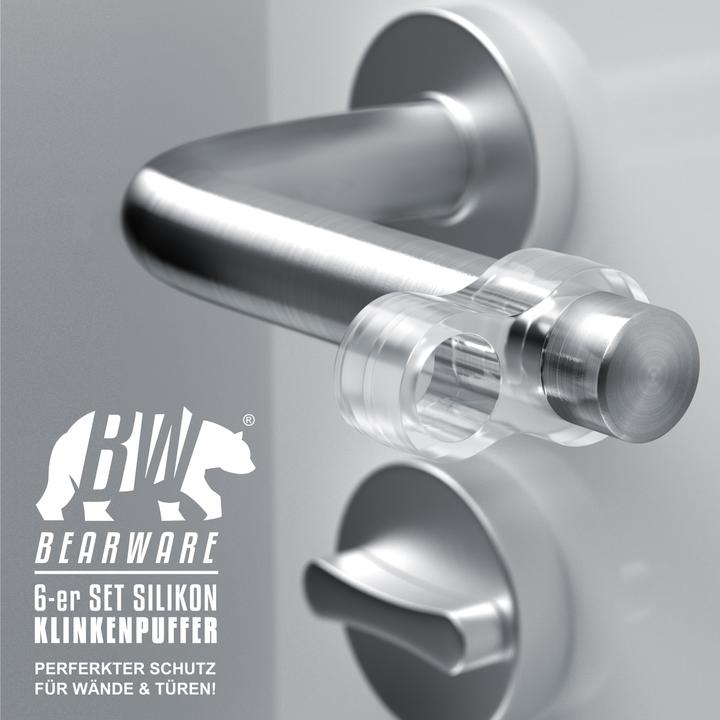 Produktbild Bearware Türklinkenpuffer (6 Stück, 4.5 x 2.5 x 1.5 cm)