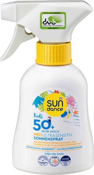 dm Sundance Spray solaire Kids MED ultra sensible (Spray solaire, SPF 50+, 200 ml)