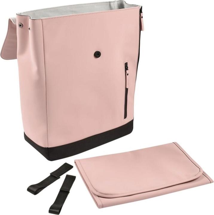Actual product image Beaba Oslo changing rucksack - dusky pink