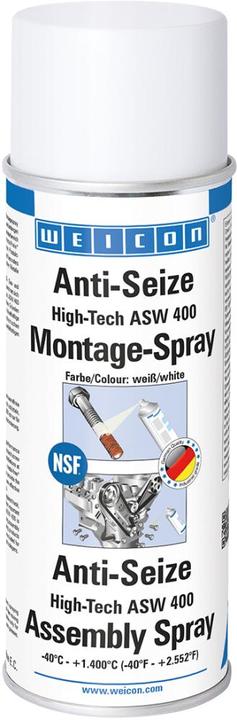 Produktbild Weicon Anti-Seize 400 ml High-Tech Montagespray ASW-400 (Weiss, 0.40 l)