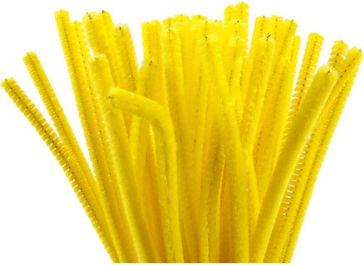 Actual product image Creativ Company Chenille Yellow 30cm, 50pcs. (0.30 m)