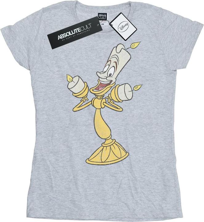 Disney Beauty And The Beast Lumiere Distressed TShirt (XL)