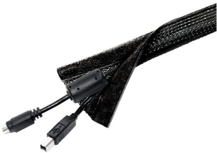 Image du produit PureMounts Goulotte universelle pour câbles, noire (Gaines pour câbles, 180 cm)