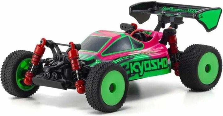 Produktbild Kyosho Buggy Mini-Z Inferno MP9 TKI13 4WD Grün / Pink, ARTR, 1:27 (RTR Ready-to-Run)