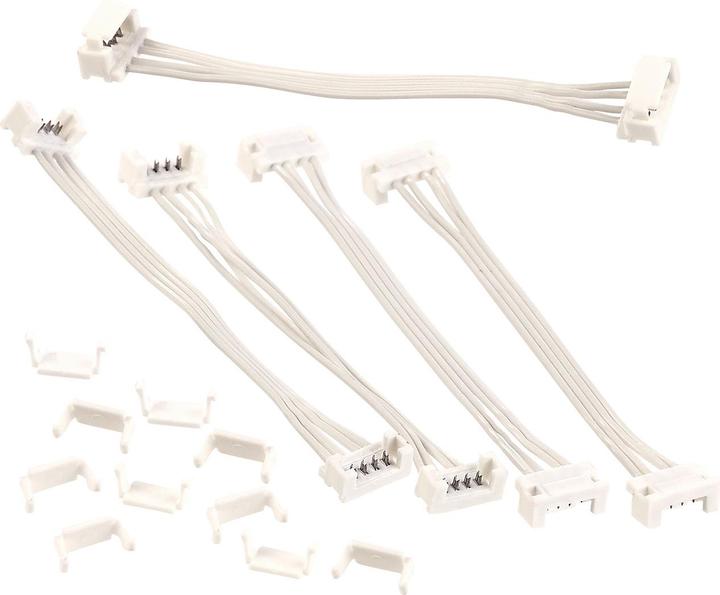 Produktbild Luminea 5er-Set Verbindungs-Kabel für RGB-LED-Streifen der Serie LAC (12 cm)