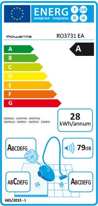 Energie-Label Rowenta RO3731Compact Power Cyclonic