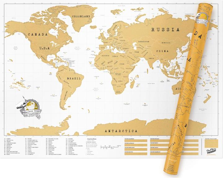 Image du produit Luckies Scratch Map (80 x 120 cm)