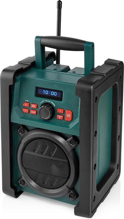 Produktbild Nedis DAB + Radio Tisch Ausführumg DAB+ / FM 2.2" Scharz-weiss Monitor Batteriebetrieben/Netzstromver (DAB+, FM, Bluetooth)