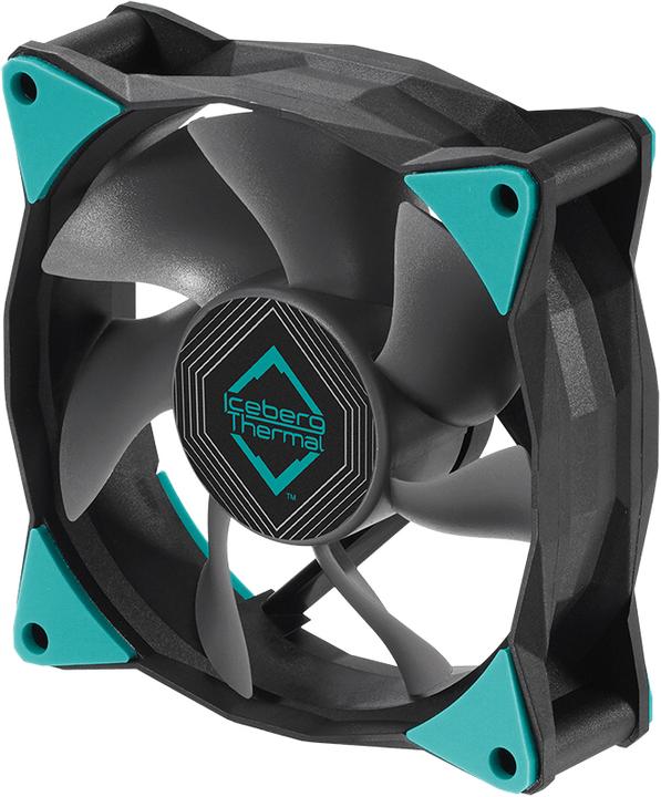 Produktbild Iceberg Thermal IceGALE Xtra Computergehäuse Ventilator 8 cm Schwarz 1 Stück(e) (80 mm, 1 x)