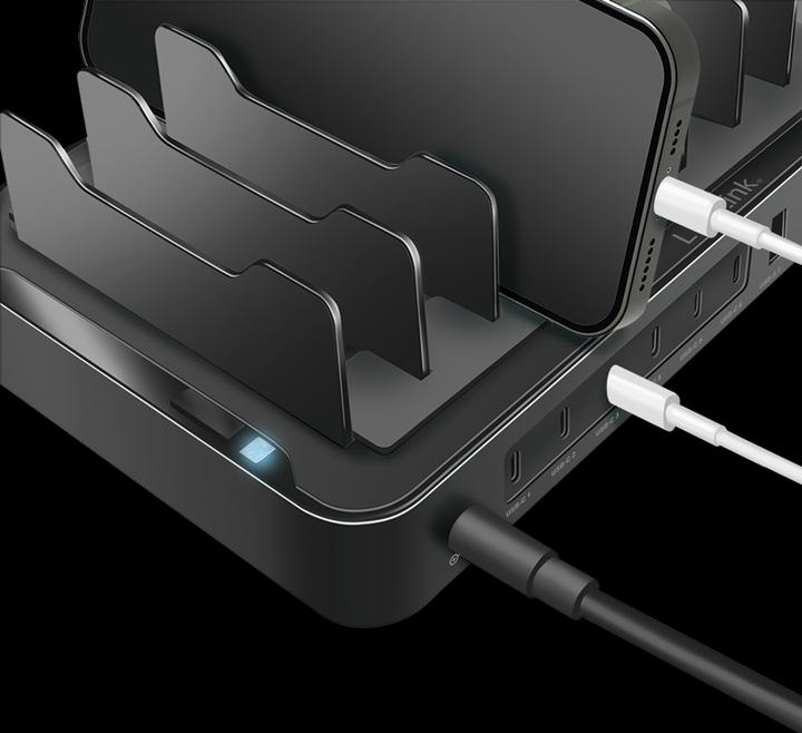 Actual product image LogiLink USB-C charging station (120 W)