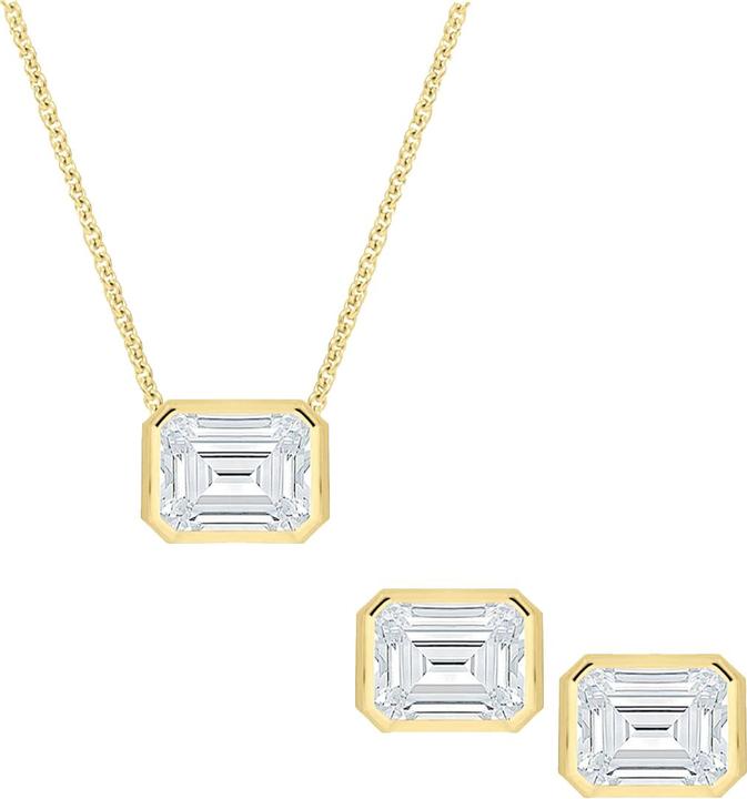 Candy Schmuckset Camden, 925 Sterling Silber, vergoldet (925 Sterling Silber, 18k vergoldet)