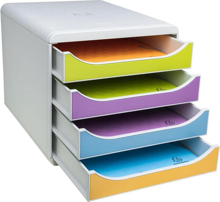 Produktbild Exacompta Schubladenbox BIG BOX, 4 Schubladen, Pop N'Co (A4+)