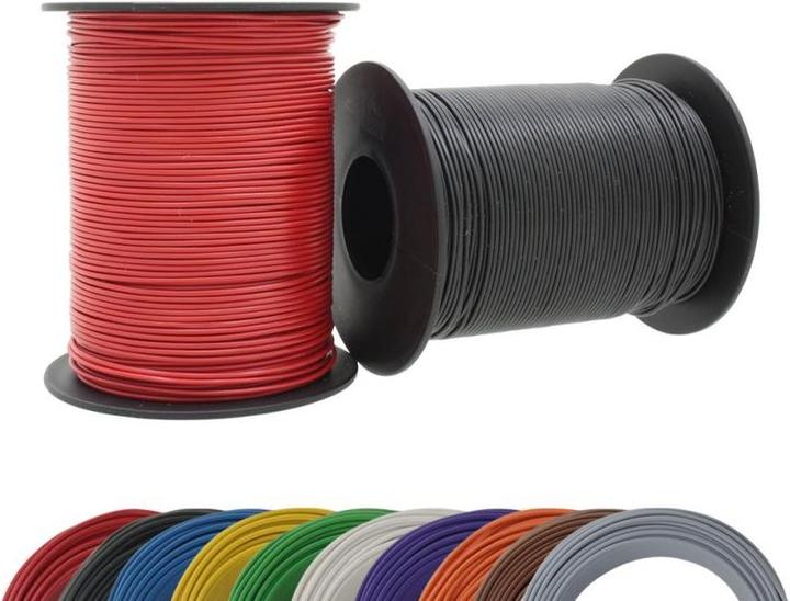 Produktbild Donau Kupferschalt-Litze Weiss 100 m Spule (100 m)
