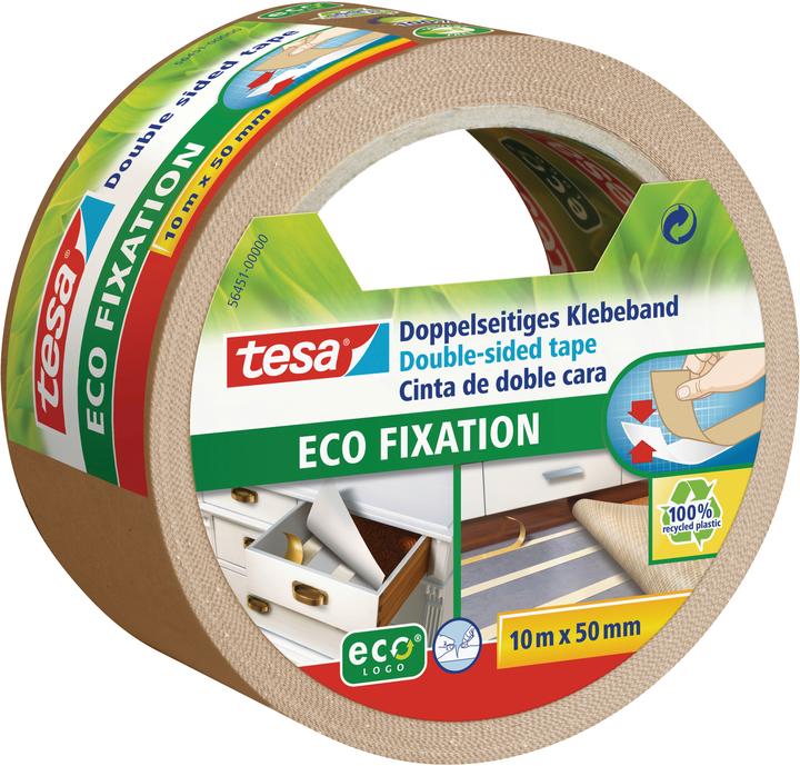 Actual product image tesa PRO NATURE laying tape, double-sided adhesive tape (50 mm)