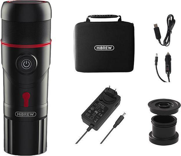Actual product image HiBREW Portable coffee maker 3-in-1 with case H4-premium 80W (0.06 l)