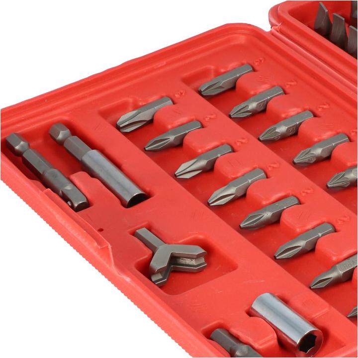 Actual product image FixPoint Bit set 100 pieces made of high quality tool steel (Hexagon socket TX M20, Hexagon socket TX M27, Hexagon socket TX M30, Hexagon socket TX M10, Hexagon socket TX M15, Hexagon socket TX M25, Hexagon socket TX M40, Cross Pozidriv PZ M1, Cross Pozidriv PZ M2, Cross Pozidriv PZ M3, Cross Pozidriv PZ M0, Hexagon socket TX M6, Hexagon socket TX M8)