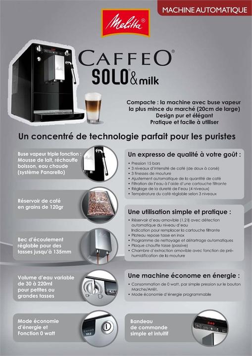 Produktbild Melitta Caffeo Solo Milk (CH-Stecker)