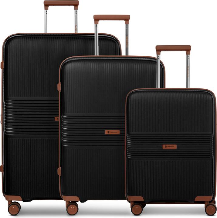 Image du produit Farmhood Eco Edition 02 4 Rollen Kofferset 3-teilig mit Dehnfalte (229 l, XL (à partir de 115l))