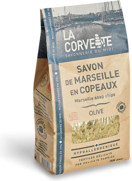 La Corvette Seifenflocken Olive (Seifenlotion)