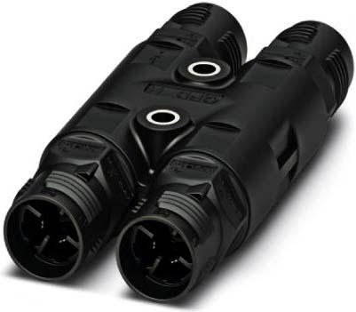 Produktbild Phoenix Contact 1414721 Rundstecker Verteiler Serie (Rundsteckverbinder): QPD Gesamtpolzahl: 2 + PE 1 St.