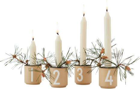 Actual product image Design Letters Advent mug beige