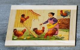 Image du produit Atelier Fischer 6021 Puzzle ferme 12 pièces femme avec poules (12 pièces)