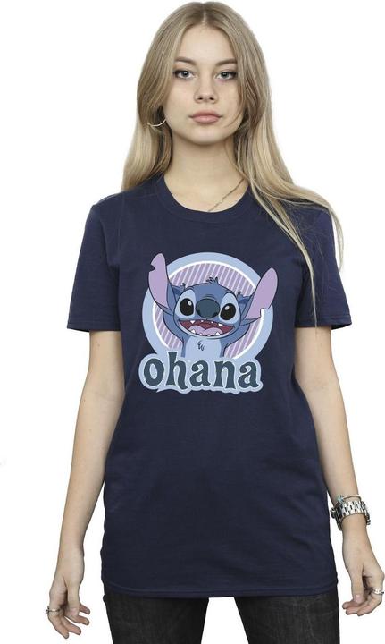 Immagine prodotto Disney Lilo And Stitch Ohana Circle Maglietta Ampia Donna (L)