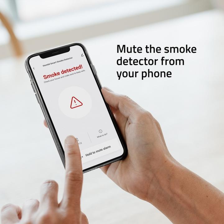 Actual product image Hombli Smart smoke detector