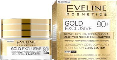 Eveline Gold Exclusive 80+ luxurious restorative cream-serum with 24k gold for very mature skin (50 ml)