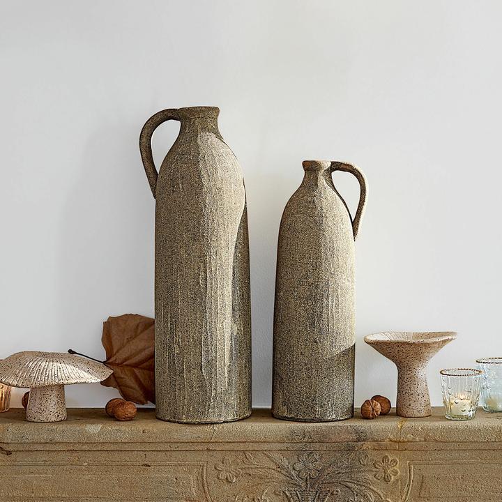 Actual product image Loberon Vase 2er Set Kalidaan terrakotta (2 x, 50 x 15 cm)