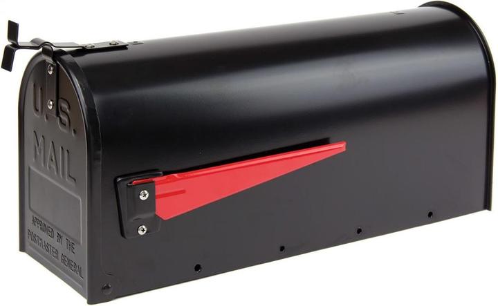 Image du produit Dema Alu American Mailbox Postkasten US Briefkasten mech. Postmelder Retro Schwarz