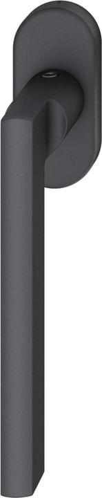 Produktbild FSB Fenstergriff 34 1035 ovale Rosette Griff universal Aluminium schwarz matt (Türgriff)
