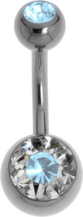 Bijouteria Bauchpiercing (Titan, Swarovski Kristall)