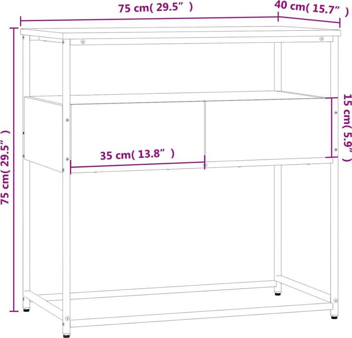 Image du produit VidaXL Gina (75 x 40 x 40 x 75 cm)