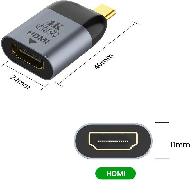 Produktbild AAi Mobile USB-C zu HDMI TV Adapter, kurz (HDMI, 4 cm)