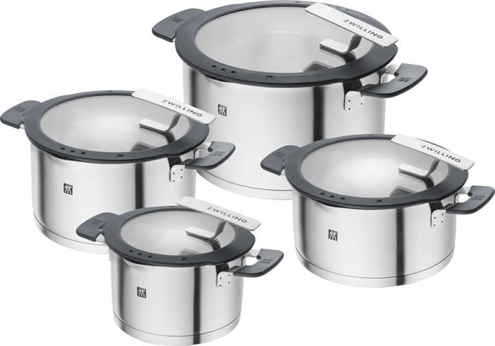 Zwilling 1009149 Simplify Edelstahl-Kochtopfset (20 cm, Pfannenset + Topfset, Edelstahl)