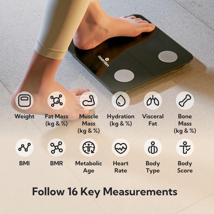 Image du produit Noerden MINIMI+ Smarte Personenwaage Bluetooth schwarz