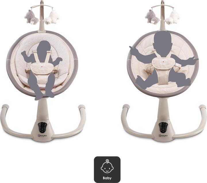 Actual product image BabyGo Homey wood optic