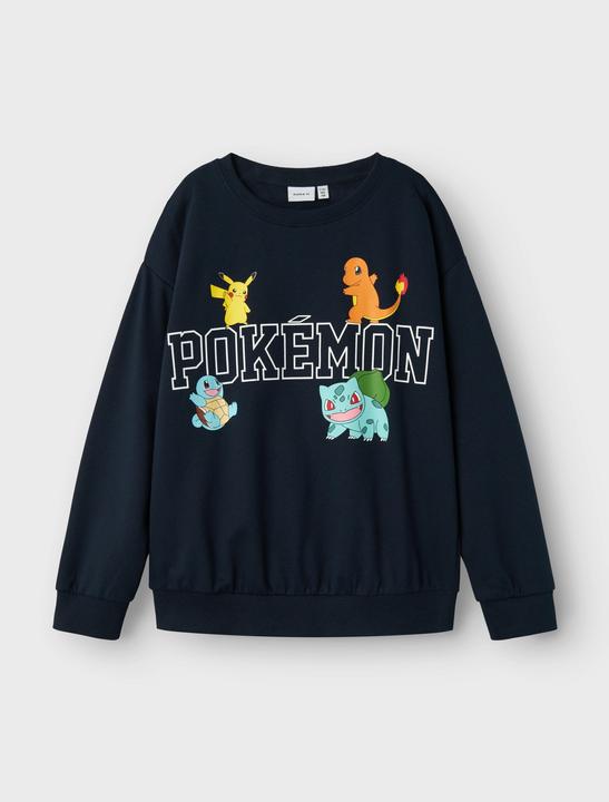 Actual product image Name it Nkmday Pokemon Nreg Sweat Bru Noos Sky (146)