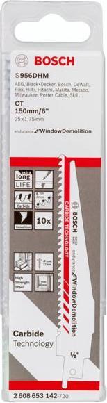 Produktbild Bosch Professional Zubehör Säbelsägeblatt S 956 DHM, Carb