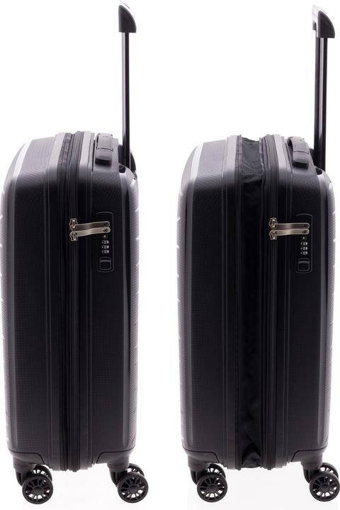 Actual product image Wüsthof 1700 4-wheel cabin trolley 55 cm with stretch fold (36 l, Hand luggage (up to 50 litres))