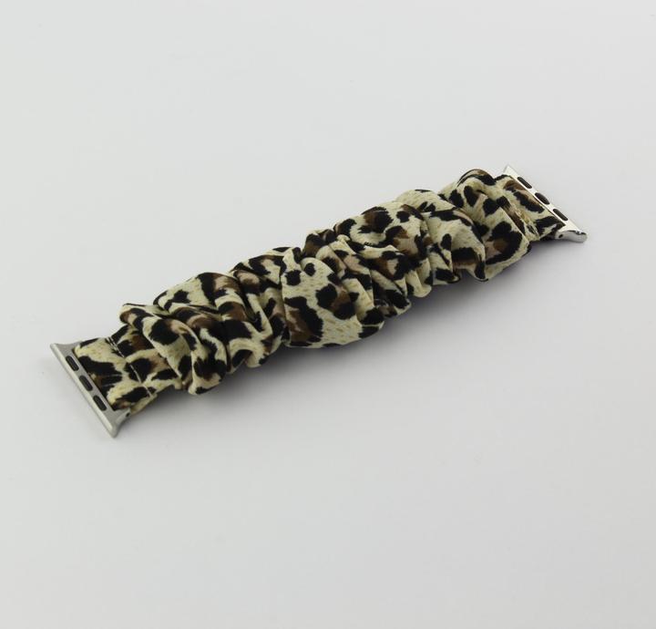 Produktbild PhoneLook Ersatz Armband Scrunchie leopard 38mm / 40mm / 41mm (38 mm, 40 mm, 41 mm, Stoff)