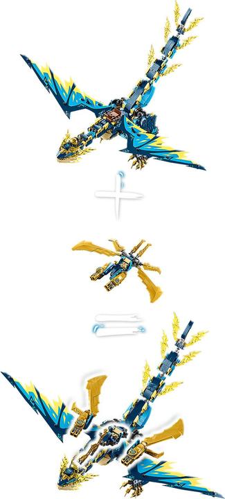 Actual product image LEGO Imperial Mech Duel against the Elemental Dragon (71796, LEGO Ninjago)