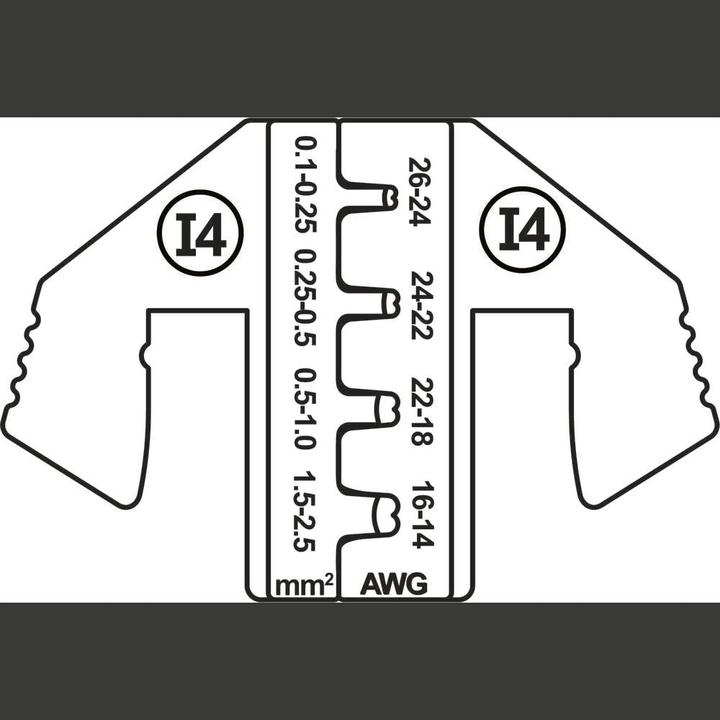 Actual product image Toolcraft Flat plug crimping range: 0.1 to 2.5 mm² (34.10 mm)