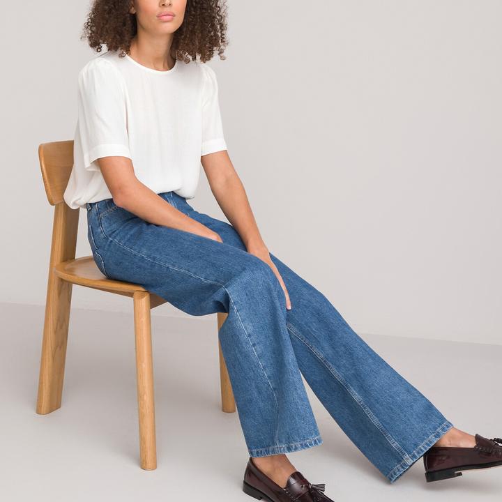 Produktbild La Redoute Collections Bluse mit rundem Ausschnitt (34)