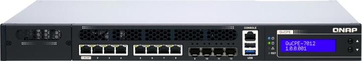 Actual product image QNAP QuCPE-7012-D2166NT-64G Intel Xeon D-2166NT.5GbE RJ45 ports and 0GbE SFP+ ports 1x netwo