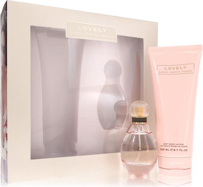 Actual product image Sarah Jessica Parker Lovely by Gift Set -- 1.7 oz Eau de Parfum Spray + 6.7 oz Body Lotion (Fragrance set)