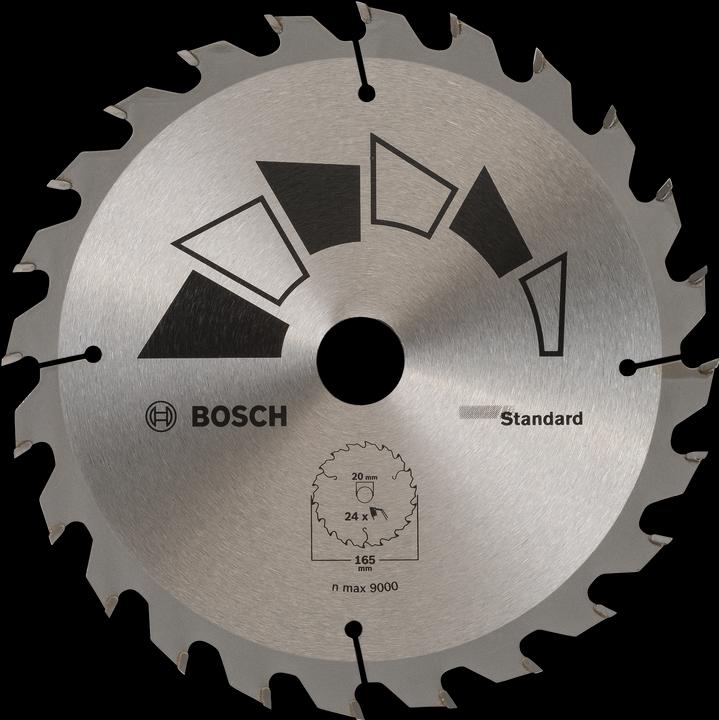 Produktbild Bosch Zubehör Kreissägeblatt STANDARD D= 165 mm Bohrung= 20 mm Z= 24