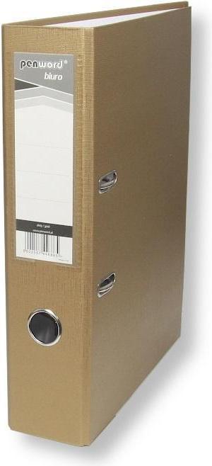 Polsirhurt A4-Ordner mit 7,5 cm dicken Goldbeschlägen (A4, 75 mm)