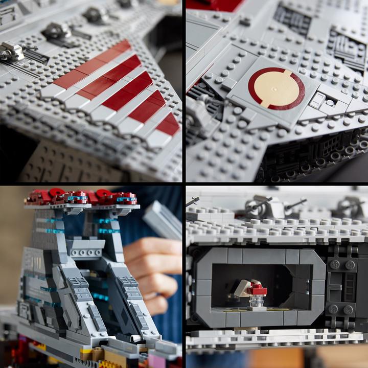 Immagine prodotto LEGO Incrociatore d’attacco della Repubblica classe Venator (75367, LEGO Star Wars, Set LEGO rari)